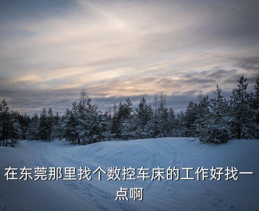 東莞哪里招大車床工，在東莞那里找個數(shù)控車床的工作好找一點啊