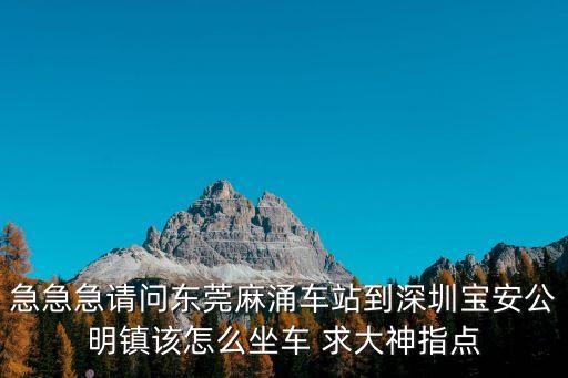 東莞麻涌有車到深圳嗎，在東莞麻涌怎么坐車去深圳市福田車站求解答