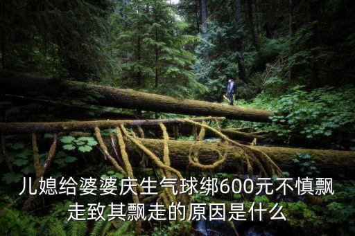 兒媳給婆婆慶生氣球綁600元不慎飄走致其飄走的原因是什么