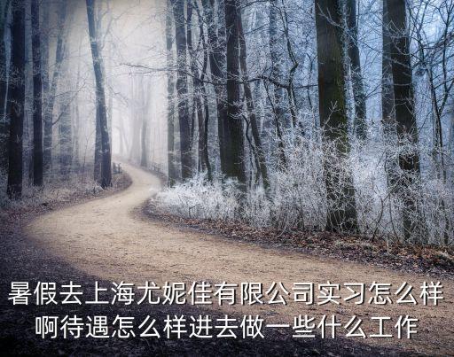 暑假去上海尤妮佳有限公司實(shí)習(xí)怎么樣啊待遇怎么樣進(jìn)去做一些什么工作