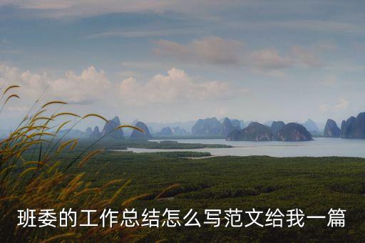 班委工作總結(jié)，班委的工作總結(jié)怎么寫(xiě)范文給我一篇