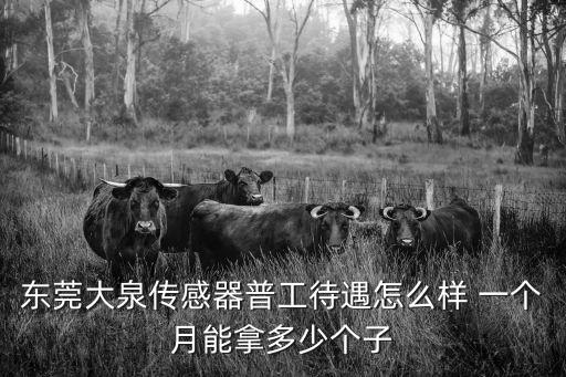 東莞大泉傳感器普工待遇怎么樣 一個月能拿多少個子