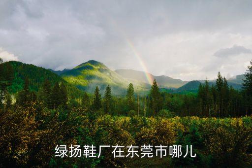 綠揚鞋廠在東莞市哪兒