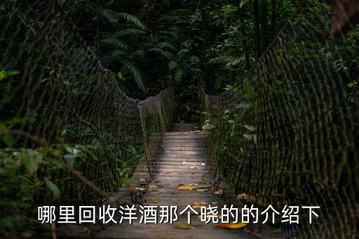 東莞橋頭哪有回收洋酒，我家有好多洋酒空瓶不知到哪里有回收的