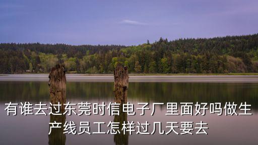 有誰去過東莞時(shí)信電子廠里面好嗎做生產(chǎn)線員工怎樣過幾天要去