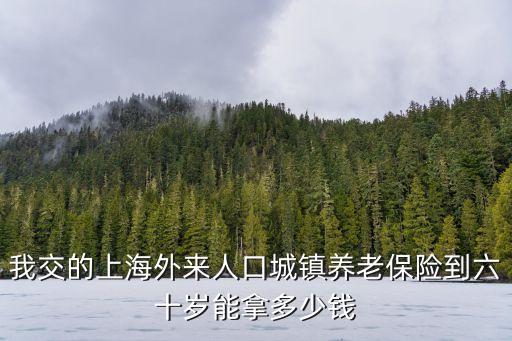 上海市居民六十歲后養(yǎng)老金是多少，我交的上海外來人口城鎮(zhèn)養(yǎng)老保險(xiǎn)到六十歲能拿多少錢