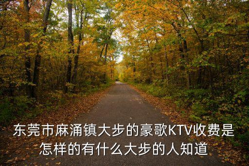 東莞市麻涌鎮(zhèn)大步的豪歌KTV收費是怎樣的有什么大步的人知道
