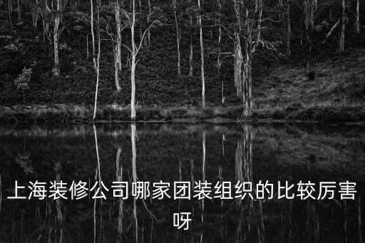 上海裝修公司哪家團裝組織的比較厲害呀