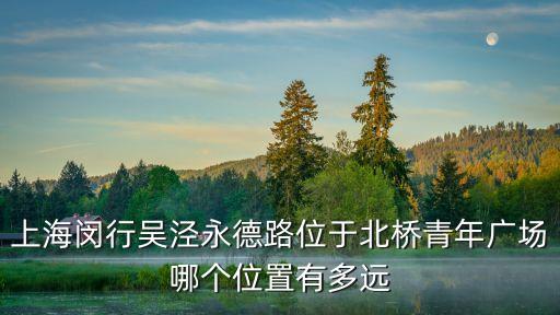上海閔行吳涇永德路位于北橋青年廣場哪個位置有多遠