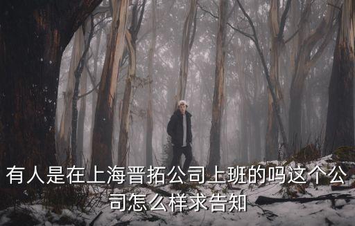 有人是在上海晉拓公司上班的嗎這個公司怎么樣求告知
