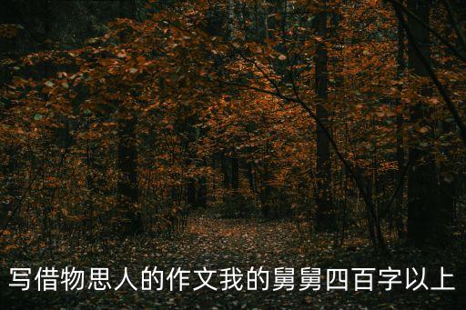 我的舅舅，以 我的舅舅來寫作文300字