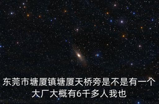 東莞市塘廈鎮塘廈天橋旁是不是有一個大廠大概有6千多人我也