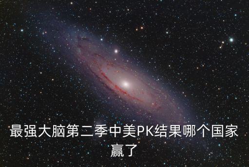 最強大腦第二季中美PK結果哪個國家贏了