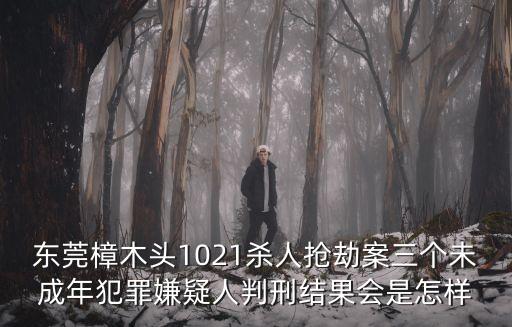 東莞樟木頭1021殺人搶劫案三個未成年犯罪嫌疑人判刑結果會是怎樣