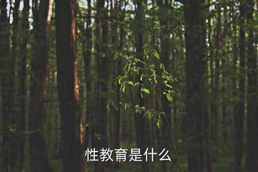 性教育是什么