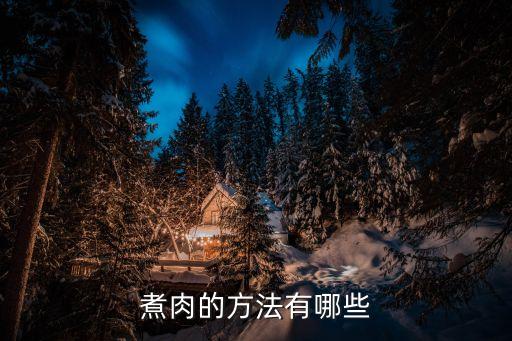 煮肉的方法有哪些