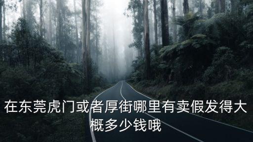 在東莞虎門或者厚街哪里有賣假發得大概多少錢哦