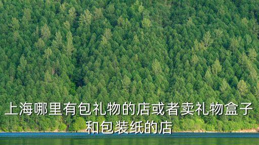 上海哪里有包禮物的店或者賣禮物盒子和包裝紙的店