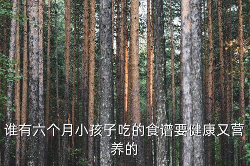 六個月寶寶食譜，尋求六個多月的寶寶食譜