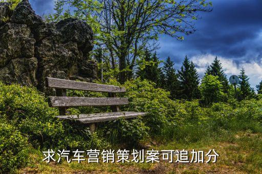 汽車營銷方案，求汽車營銷策劃案可追加分