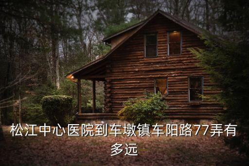 松江中心醫院到車墩鎮車陽路77弄有多遠