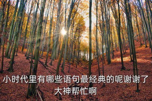 小時代語錄，郭敬明小時代經(jīng)典語錄