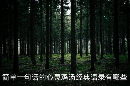 心靈雞湯經(jīng)典語錄勵志，心靈雞湯經(jīng)典語錄假期