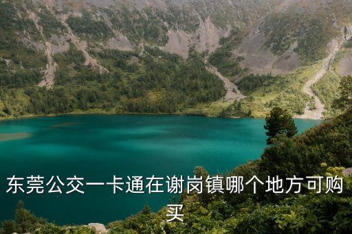 東莞公交一卡通在謝崗鎮(zhèn)哪個地方可購買