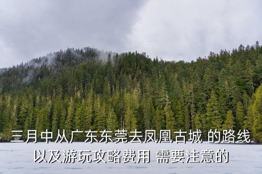 三月中從廣東東莞去鳳凰古城 的路線以及游玩攻略費用 需要注意的