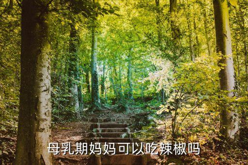 母乳期媽媽可以吃辣椒嗎