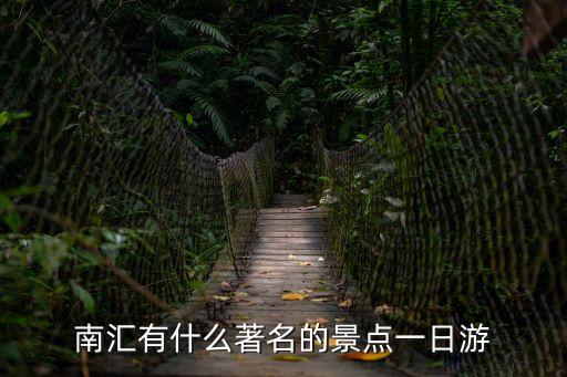 南匯有什么著名的景點一日游