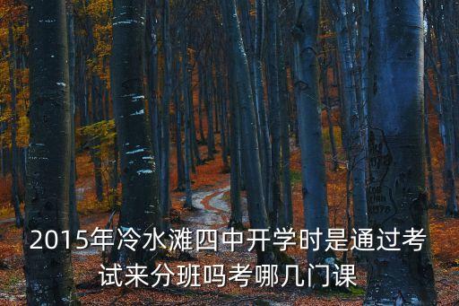 上海市第四中學要分班考嗎，上海市第四中學分班考試要考哪些內容有經驗的告訴