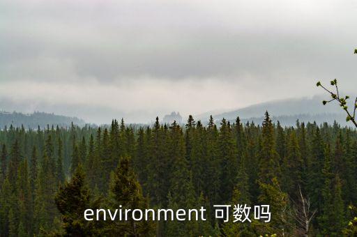 environment 可數(shù)嗎