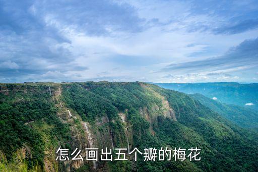 怎么畫出五個瓣的梅花