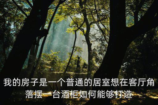 我的房子是一個普通的居室想在客廳角落擺一臺酒柜如何能夠打造
