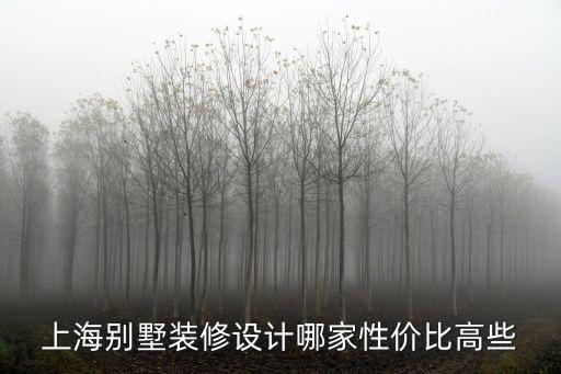 上海別墅裝修設(shè)計(jì)哪家性價(jià)比高些