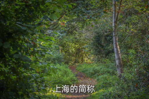 上海市簡稱是，上海的簡稱是