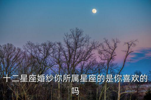 十二星座婚紗你所屬星座的是你喜歡的嗎
