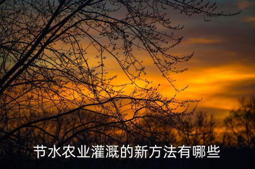節(jié)水灌溉技術(shù)，為了節(jié)約寶貴的水資源人們創(chuàng)造了什么節(jié)水灌溉技術(shù)
