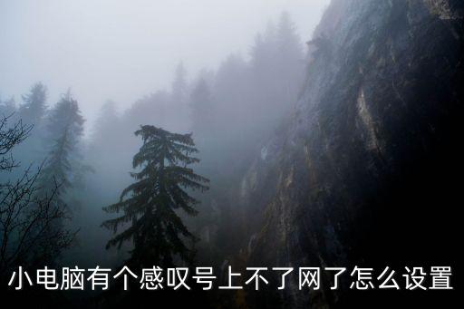 小電腦有個感嘆號上不了網了怎么設置