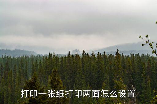 打印雙面怎么設置，打印機怎么設置雙面打印