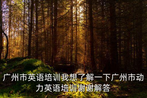 動力英語，今天去咨詢了廣州市動力英語培訓中心感覺還是挺不錯的準備報讀