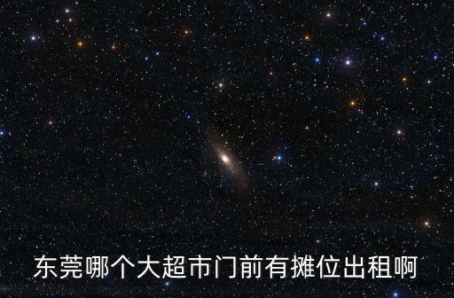 東莞哪個大超市門前有攤位出租啊
