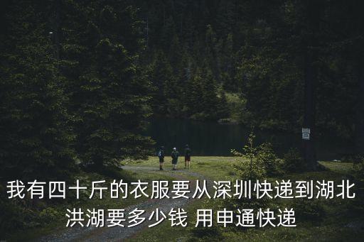 上海市審計局空置房被出租，我有四十斤的衣服要從深圳快遞到湖北洪湖要多少錢 用申通快遞