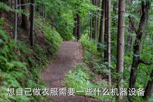 想自己做衣服需要一些什么機(jī)器設(shè)備