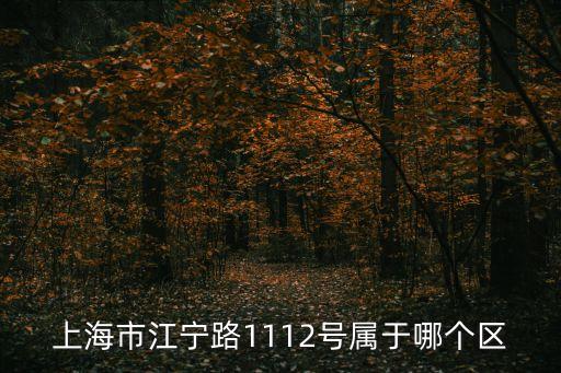 上海市江寧路212號屬于哪個區，上海江寧路是哪個區