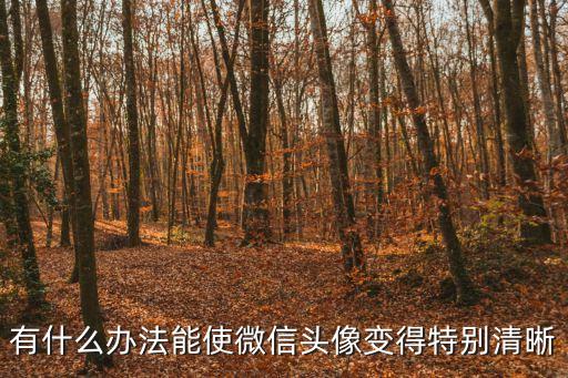 有什么辦法能使微信頭像變得特別清晰