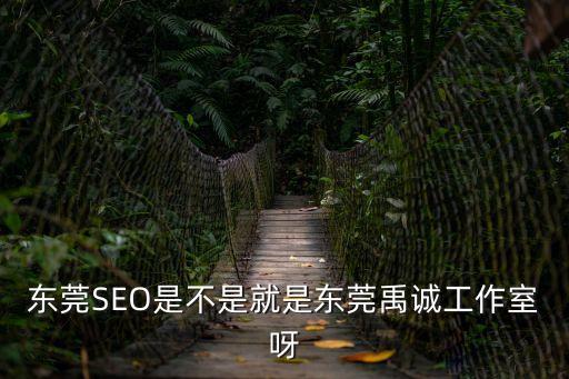 東莞SEO是不是就是東莞禹誠(chéng)工作室呀