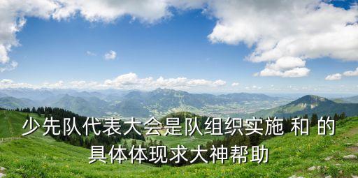 少先隊(duì)代表大會(huì)是隊(duì)組織實(shí)施 和 的具體體現(xiàn)求大神幫助