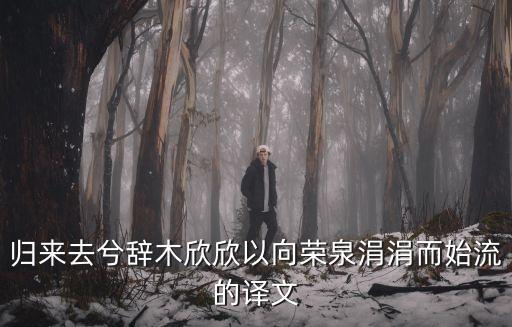 歸去來兮辭翻譯，歸去來兮辭 以字翻譯